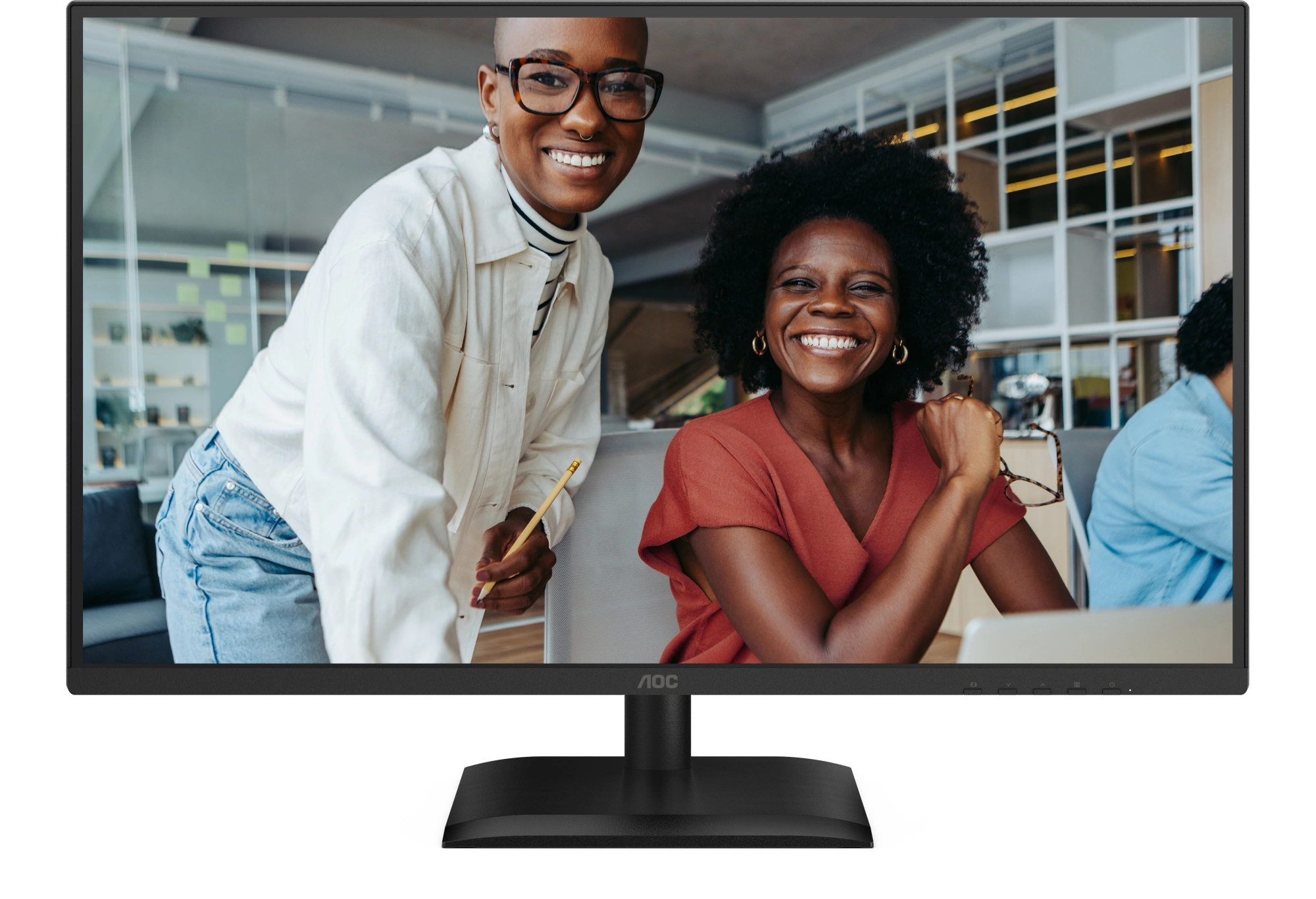 Монитор AOC 27" Q27E4U черный IPS LED 16:9 HDMI M/M матовая HAS Piv 350cd 178гр/178гр 2560x1440 120Hz DP Quad HD 2K (1440p) USB 5.55кг — фото 1