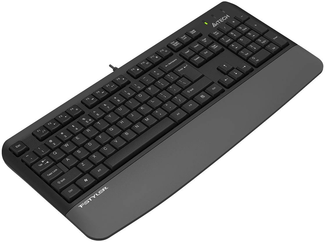 Клавиатура A4Tech Fstyler FK20 серый USB Multimedia (подставка для запястий) (FK20) кабель 1.5м — миниатюра 4