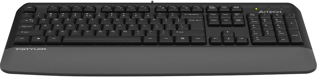 Клавиатура A4Tech Fstyler FK20 серый USB Multimedia (подставка для запястий) (FK20) кабель 1.5м — миниатюра 7