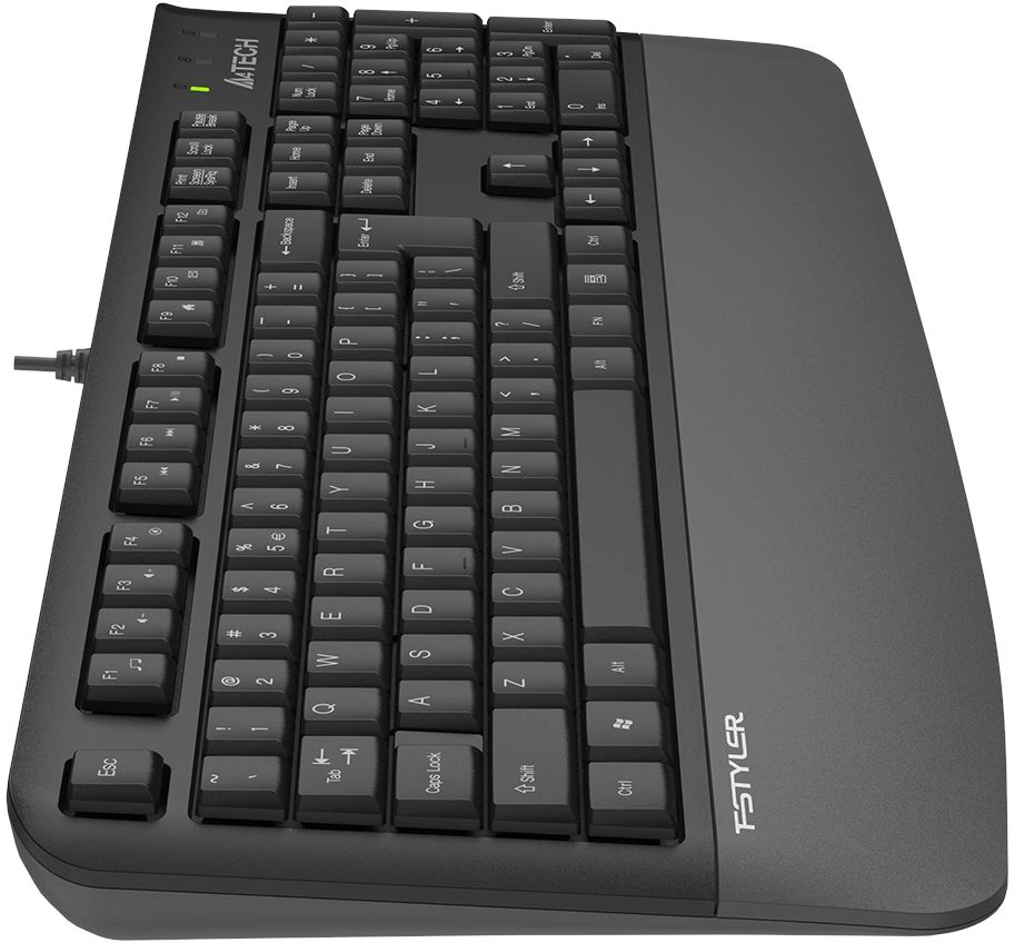 Клавиатура A4Tech Fstyler FK20 серый USB Multimedia (подставка для запястий) (FK20) кабель 1.5м — миниатюра 8
