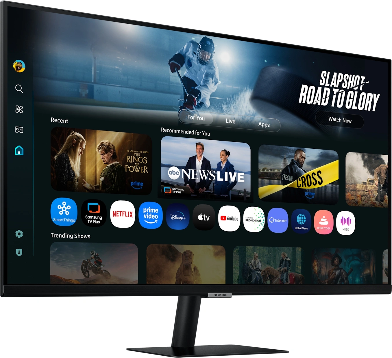 Монитор Samsung 32" S32FM702UIXCI черный VA LED 16:9 HDMI M/M матовая 3000:1 300cd 178гр/178гр 3840x2160 60Hz 4K USB 6.5кг — миниатюра 3