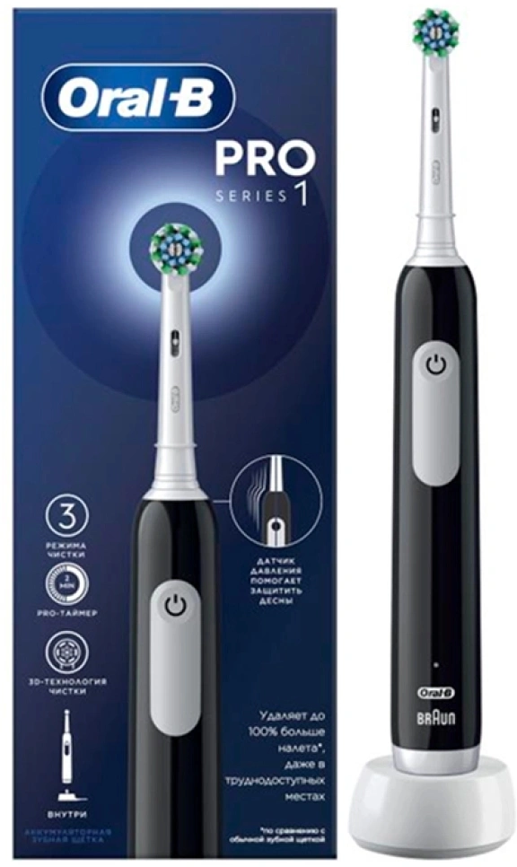 Зубная щетка электрическая Oral-B Pro 1 80870428 черный — миниатюра 19