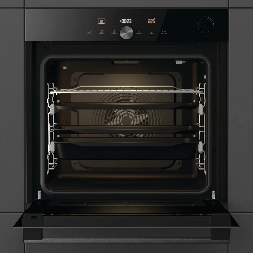 Духовой шкаф Электрический Gorenje BSA6747DGWI черный — миниатюра 3
