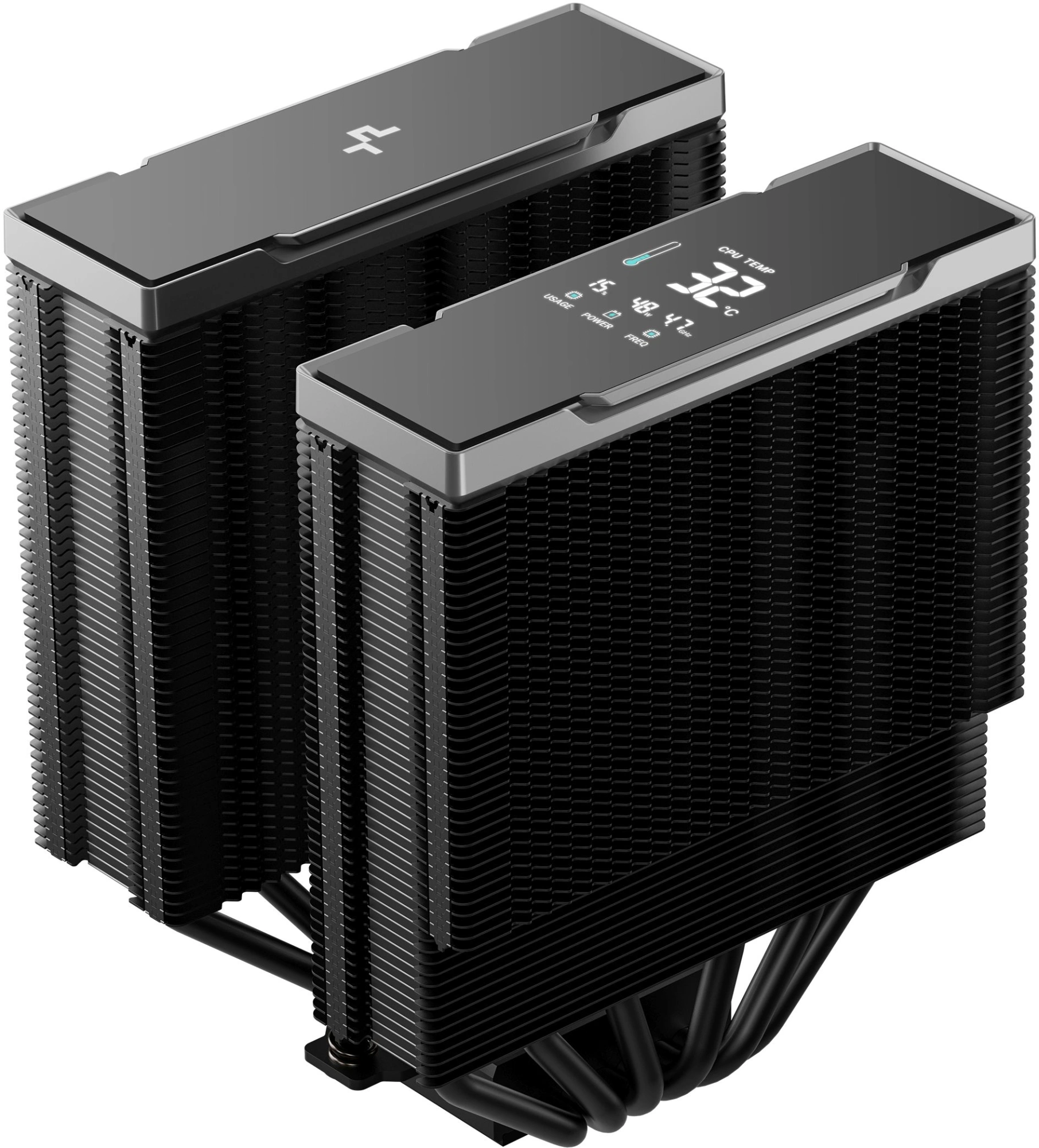 Устройство охлаждения(кулер) Deepcool AK620 G2 Digital NYX Soc-AM5/AM4/1151/1200/2066/1700 черный 4-pin 28.87dB Al+Cu LCD 300W 1386gr Ret (R-AK620G2-BKNNMN-GJD-1) — миниатюра 6