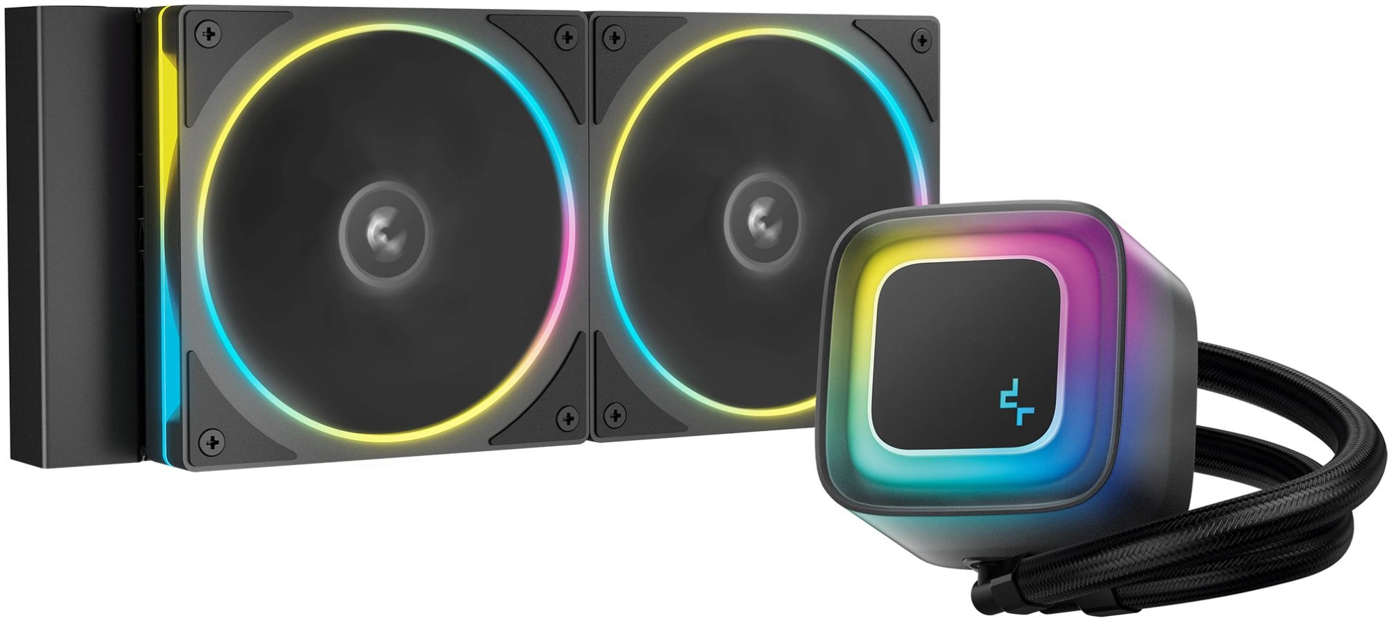 Система водяного охлаждения Deepcool LE240 PRO ARGB Soc-AM5/AM4/1200/1700/1851 черный 4-pin 28.2-33dB Al 280W 1347gr Ret (R-LE240PRO-BKAMMC-G-1) — фото 1