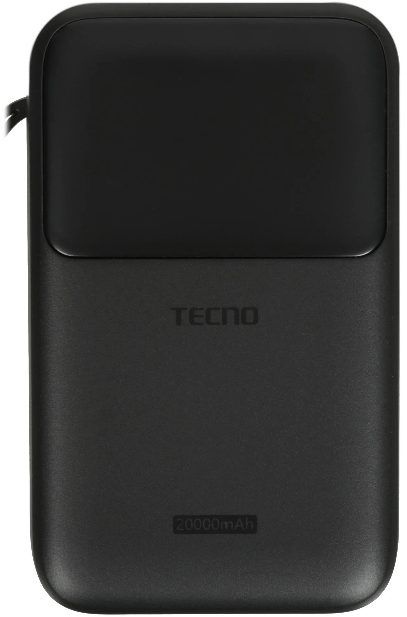 Мобильный аккумулятор Tecno Pocket S201 20000mAh 2.4A 2xUSB-A/USB-C черный — миниатюра 2