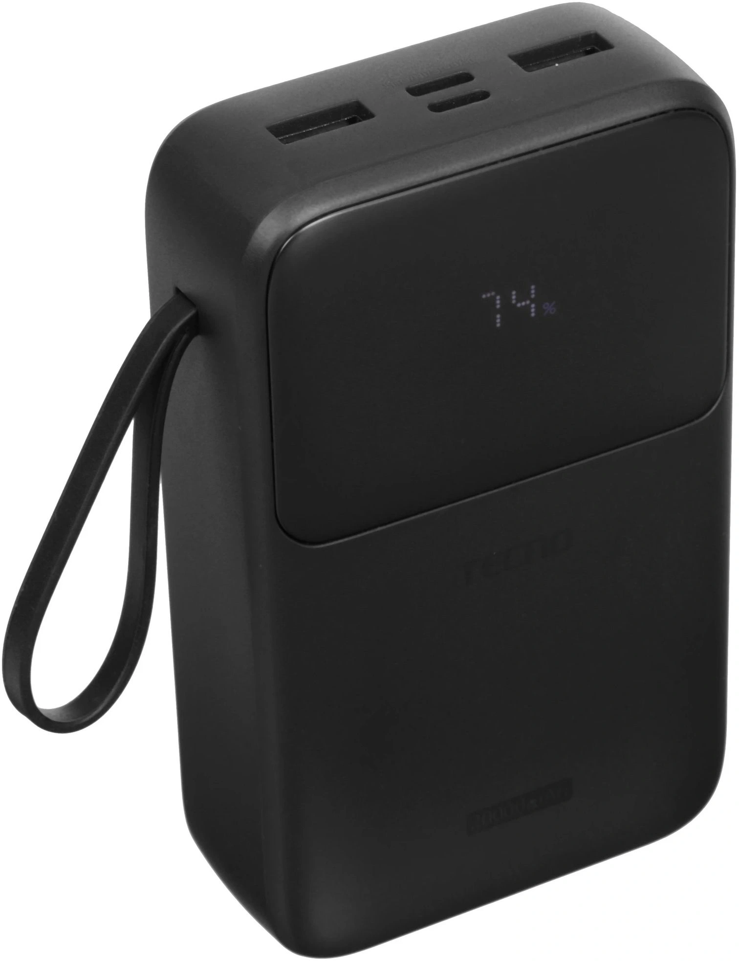 Мобильный аккумулятор Tecno Pocket S201 20000mAh 2.4A 2xUSB-A/USB-C черный — миниатюра 6