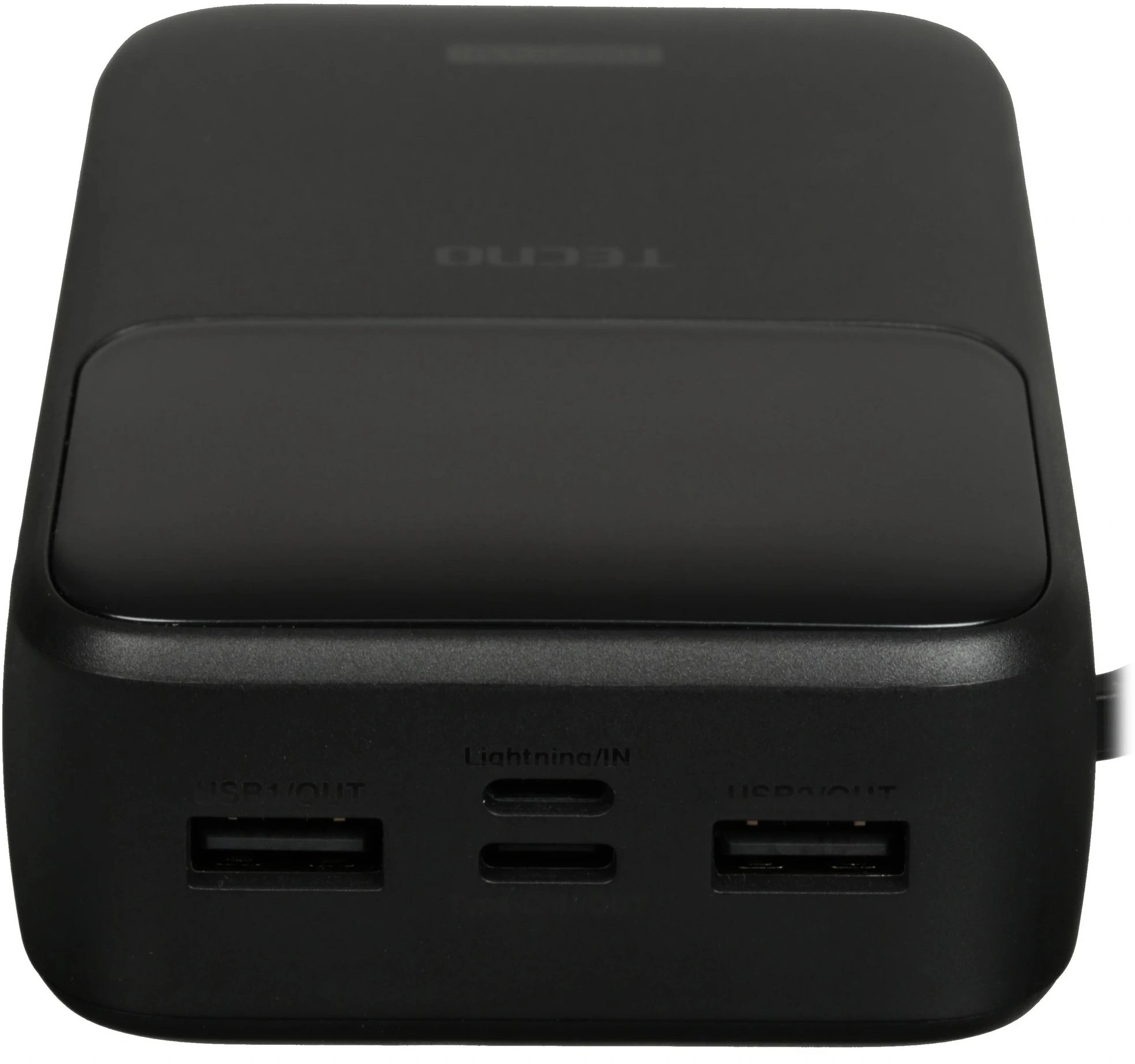 Мобильный аккумулятор Tecno Pocket S201 20000mAh 2.4A 2xUSB-A/USB-C черный — миниатюра 4