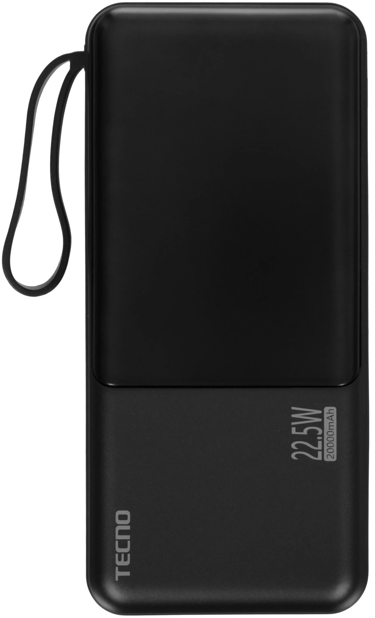 Мобильный аккумулятор Tecno Pocket L201Q 20000mAh QC3.0/PD 22.5W 3A USB-A/2xUSB-C черный (L201Q) — миниатюра 2