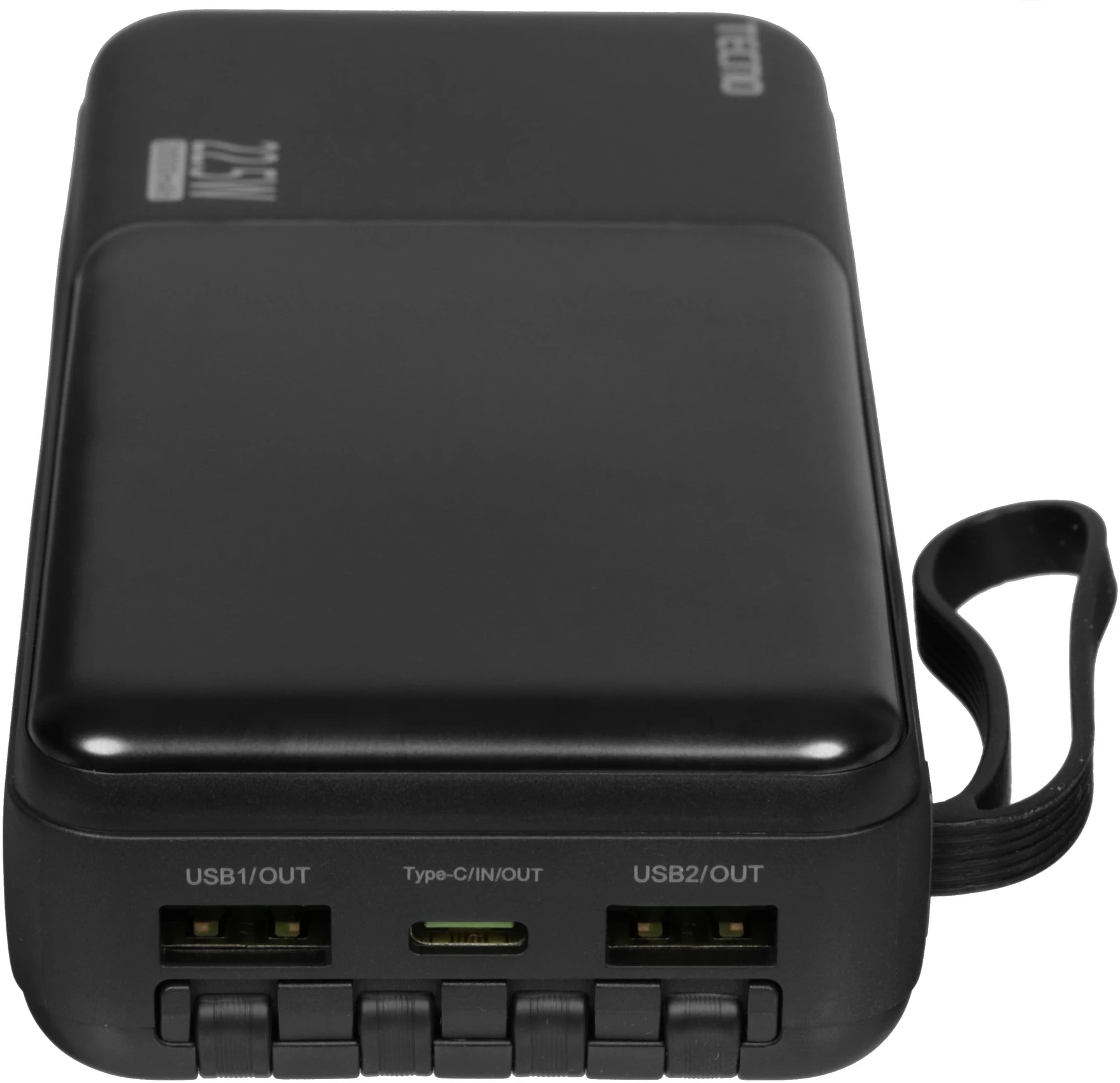 Мобильный аккумулятор Tecno Pocket L201Q 20000mAh QC3.0/PD 22.5W 3A USB-A/2xUSB-C черный (L201Q) — миниатюра 6
