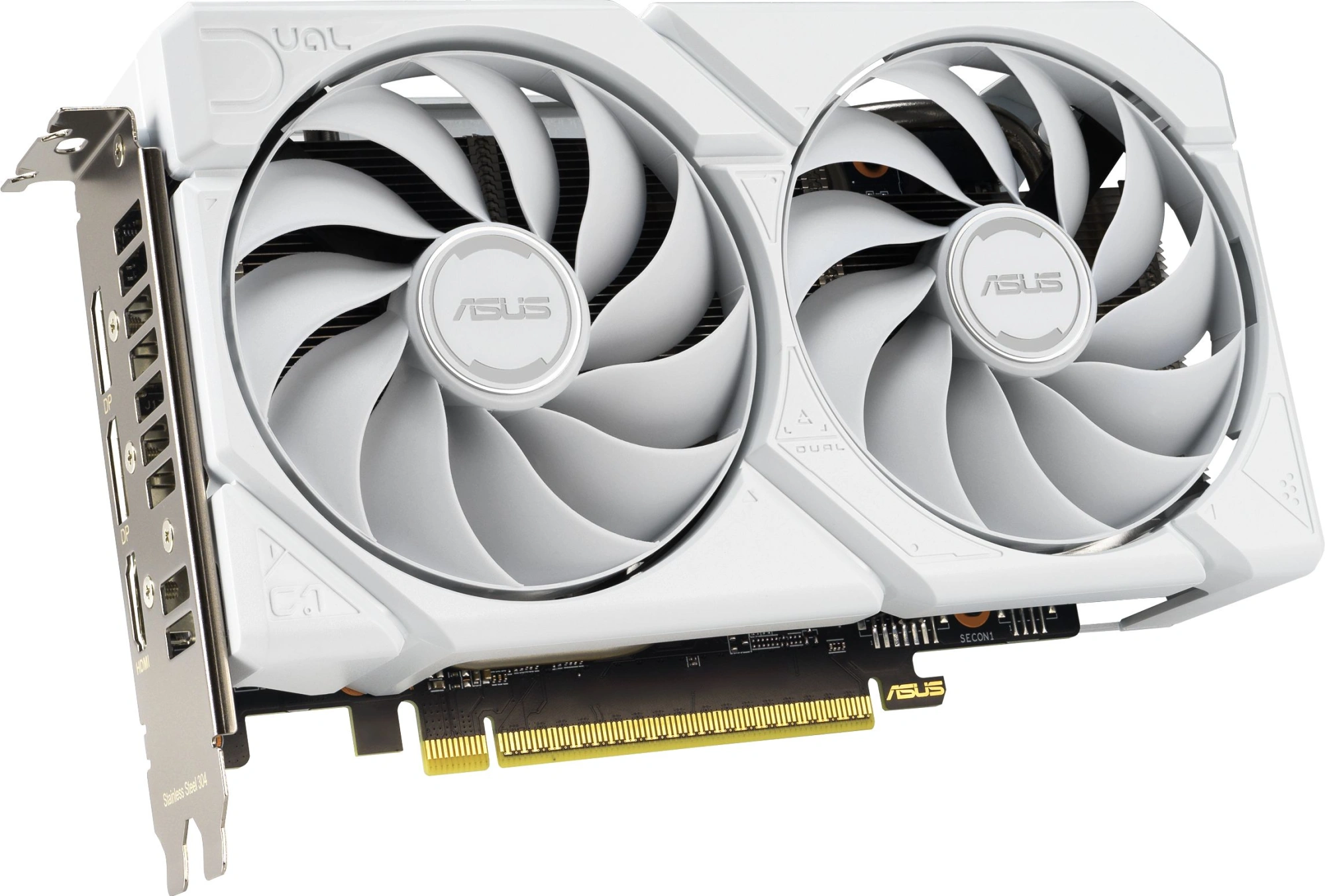 Видеокарта Asus PCI-E 5.0 DUAL-RX9060XT-16G-WHITE AMD Radeon RX 9060XT 16Gb 128bit GDDR6 2620/20000 HDMIx1 DPx2 HDCP Ret — миниатюра 4