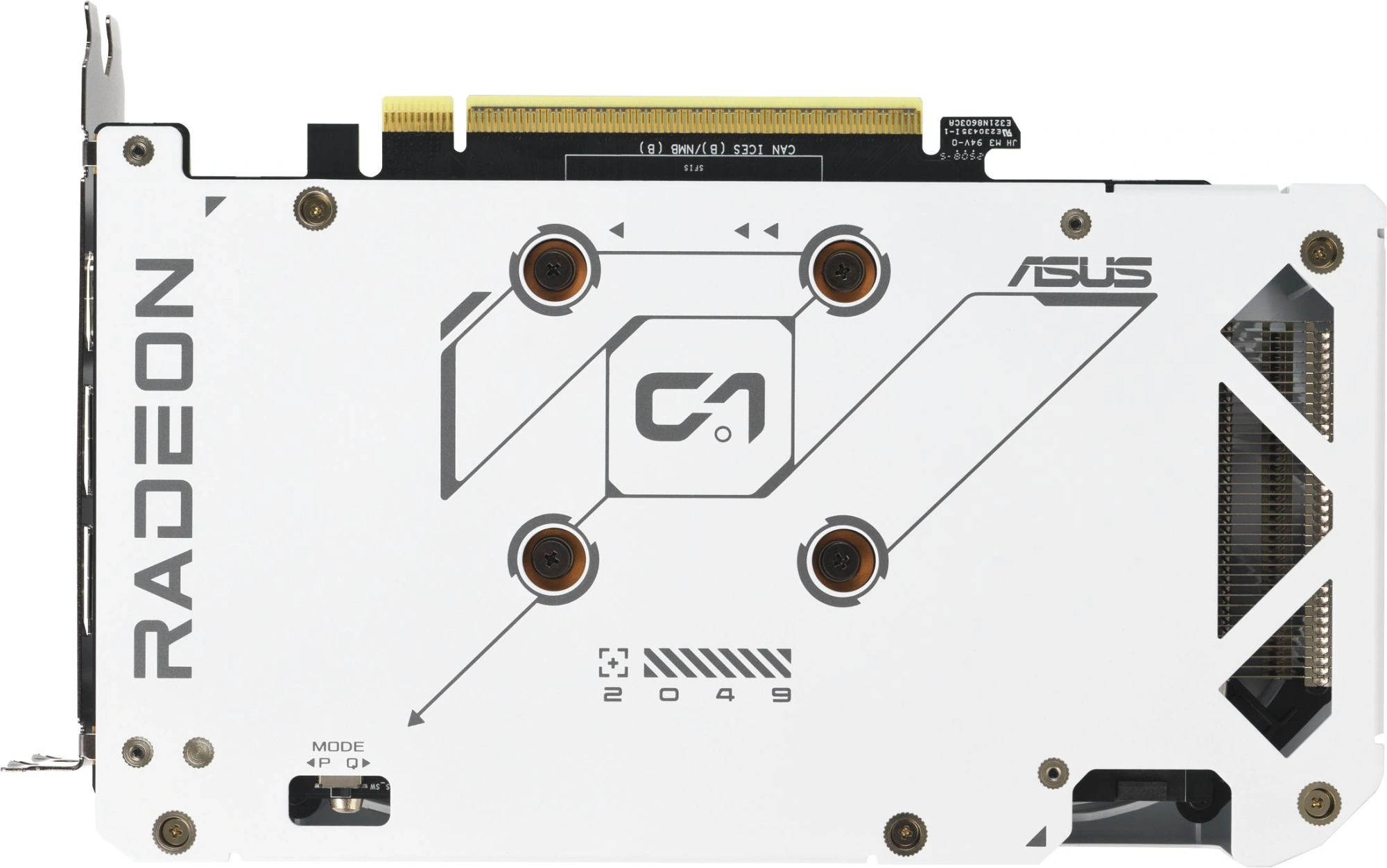 Видеокарта Asus PCI-E 5.0 DUAL-RX9060XT-16G-WHITE AMD Radeon RX 9060XT 16Gb 128bit GDDR6 2620/20000 HDMIx1 DPx2 HDCP Ret — миниатюра 7