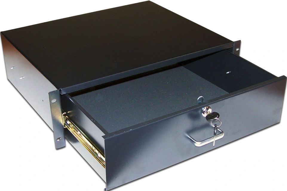 Ящик выдвижной Lanmaster TWT-CB-DRW-3U 3U 19" 350мм черный — миниатюра 2