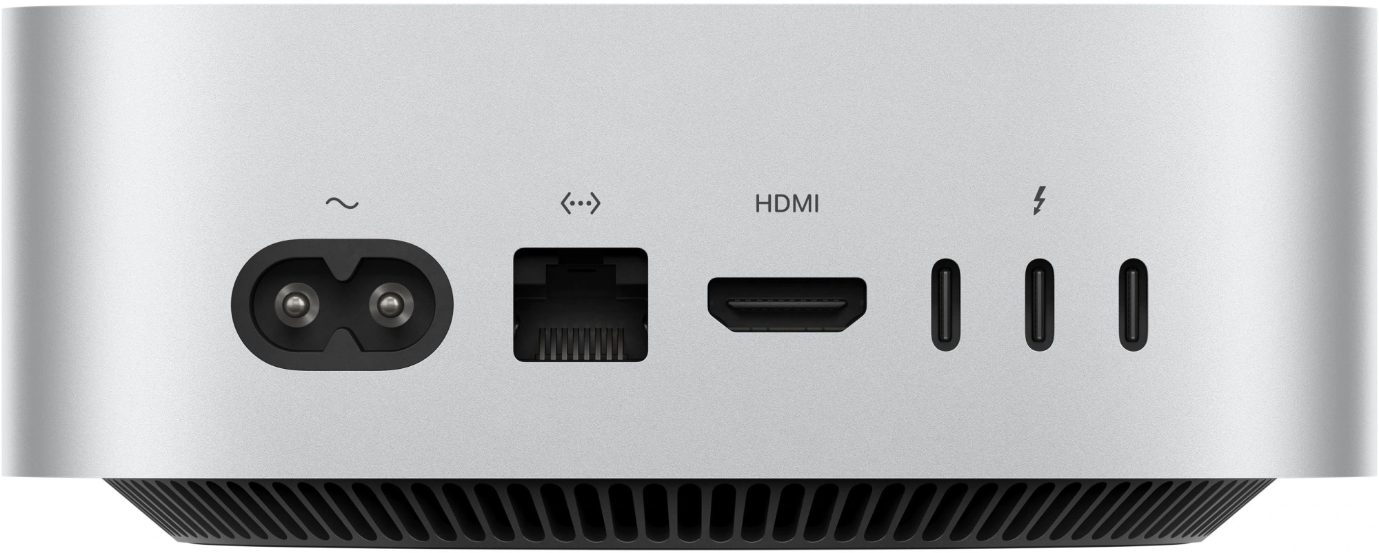 ПК Apple Mac mini A3238 M4 10 core (4.41) 16Gb SSD512Gb 10 core GPU macOS GbitEth WiFi BT серебристый (MU9E3LL/A) — миниатюра 2