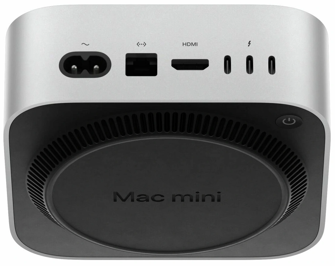 ПК Apple Mac mini A3238 M4 10 core (4.41) 16Gb SSD512Gb 10 core GPU macOS GbitEth WiFi BT серебристый (MU9E3LL/A) — миниатюра 5