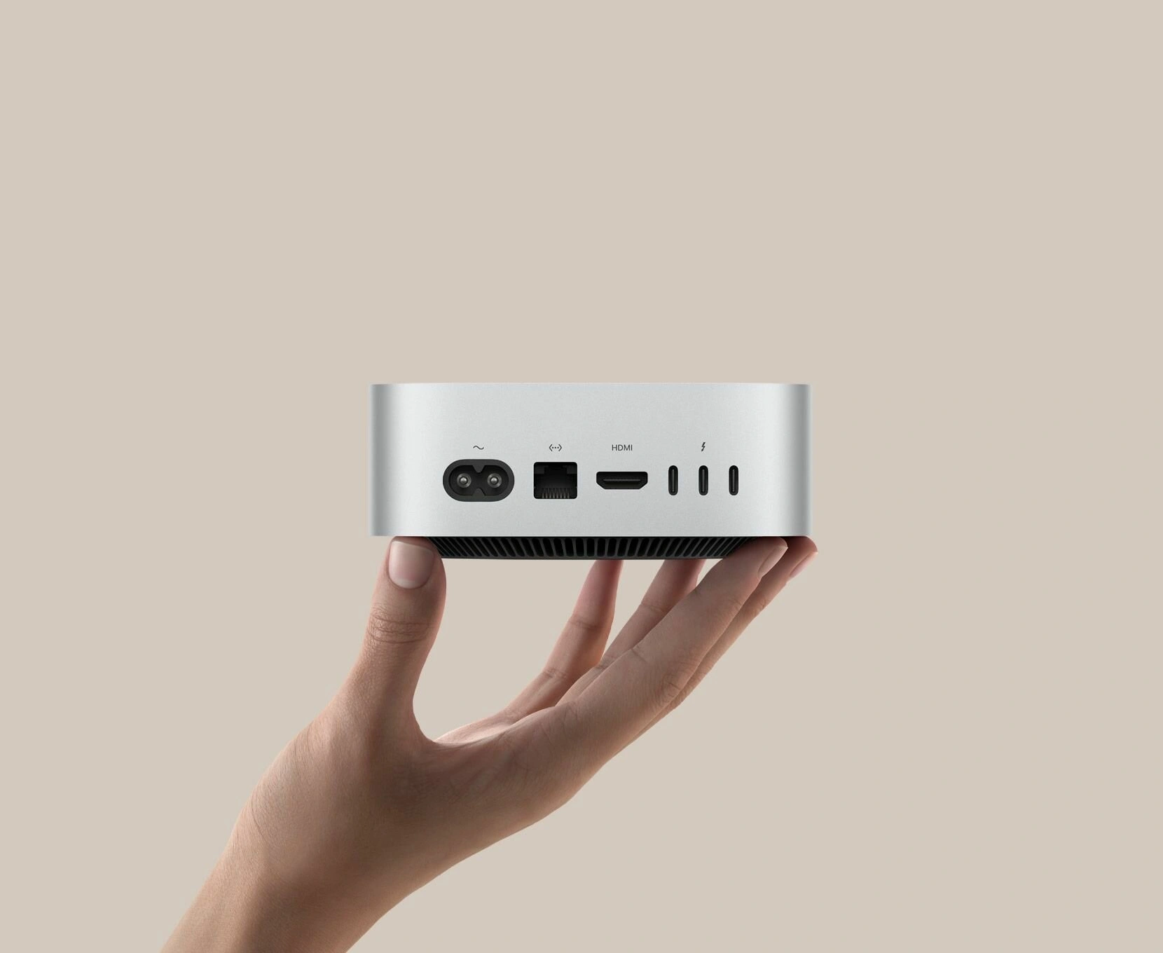 ПК Apple Mac mini A3238 M4 10 core (4.41) 16Gb SSD512Gb 10 core GPU macOS GbitEth WiFi BT серебристый (MU9E3LL/A) — миниатюра 8