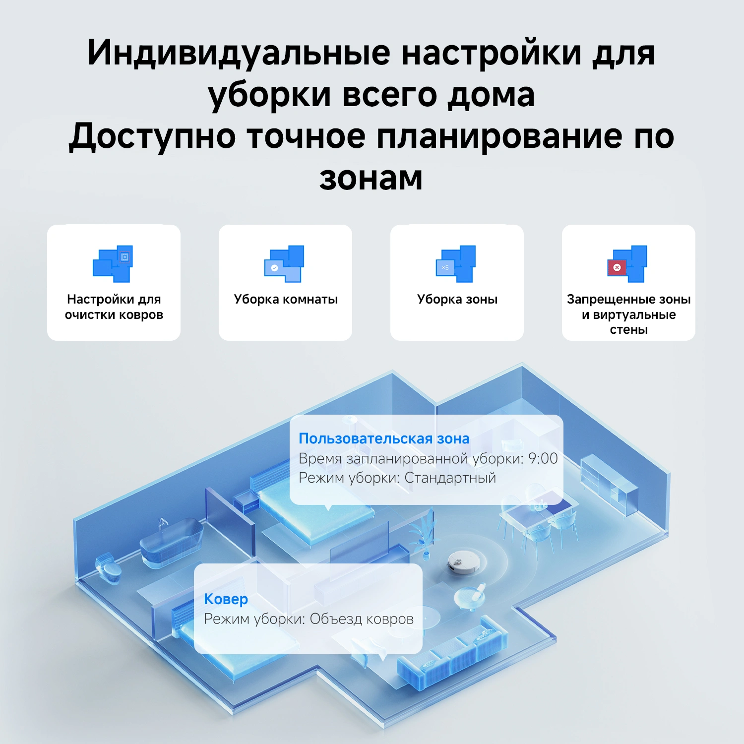 Пылесос-робот Xiaomi S40 140Вт белый — миниатюра 7