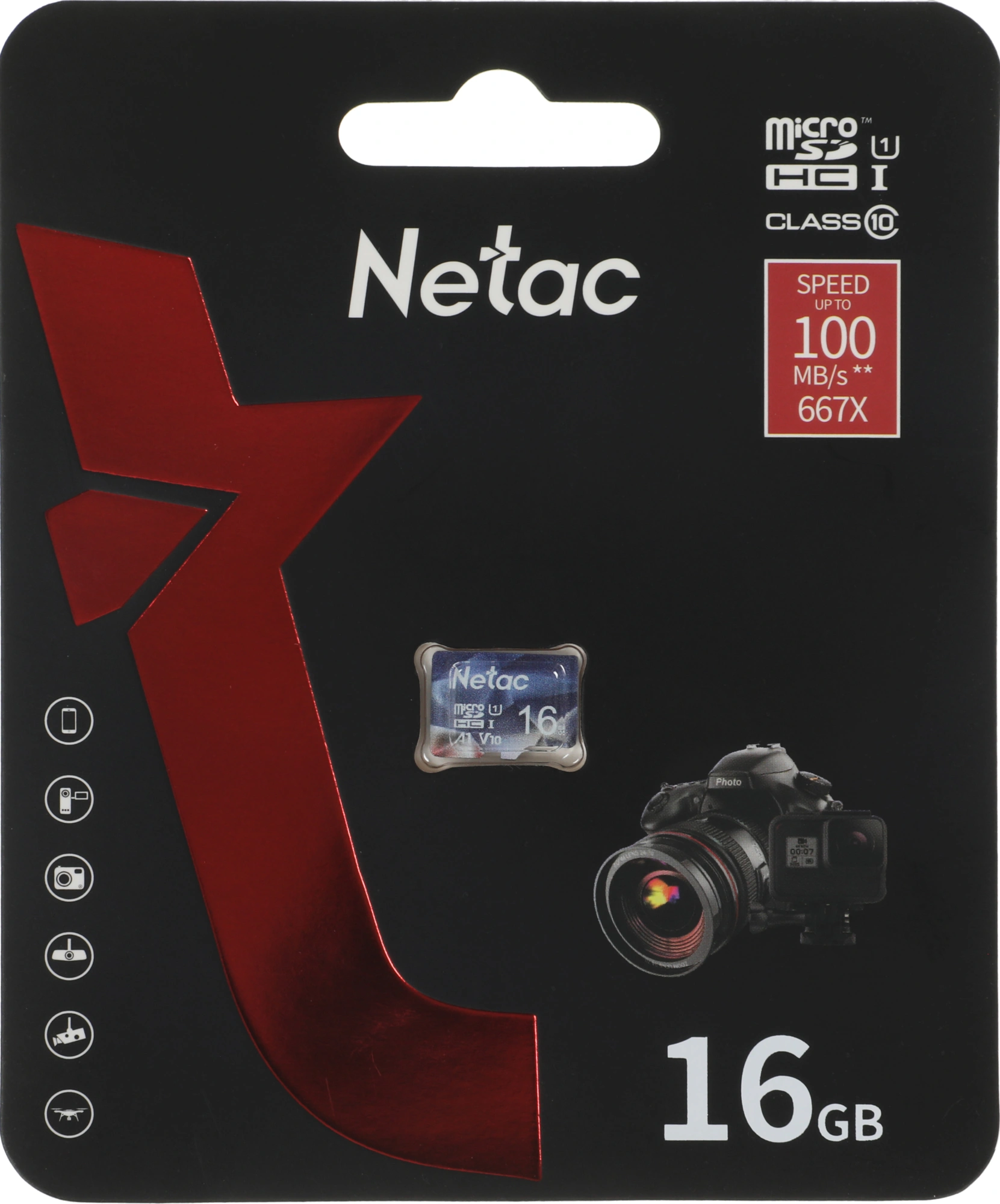 Флеш карта microSDHC 16GB Netac P500 Ultra w/o adapter — миниатюра 2