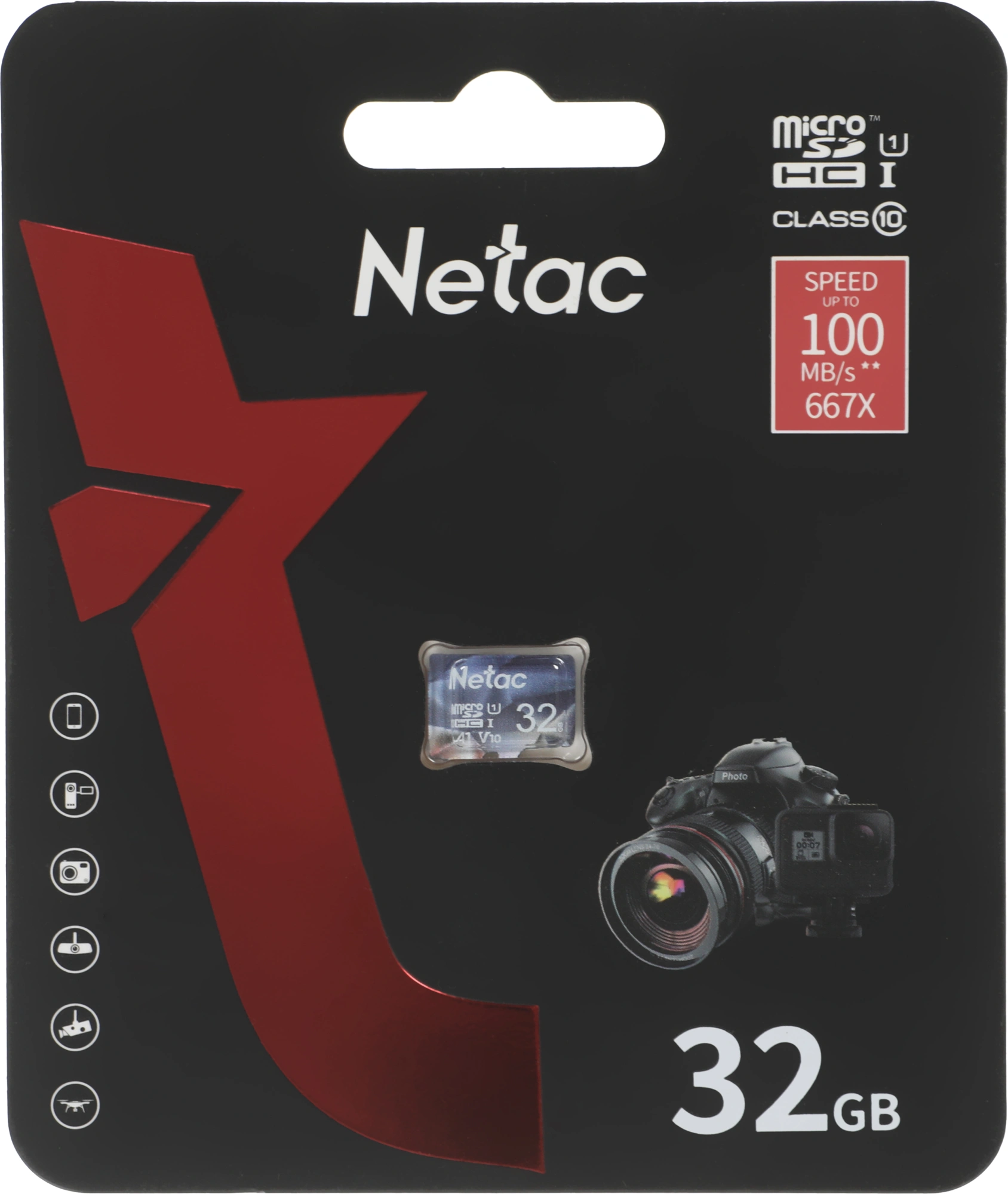 Флеш карта microSDHC 32GB Netac P500 Ultra w/o adapter — миниатюра 2