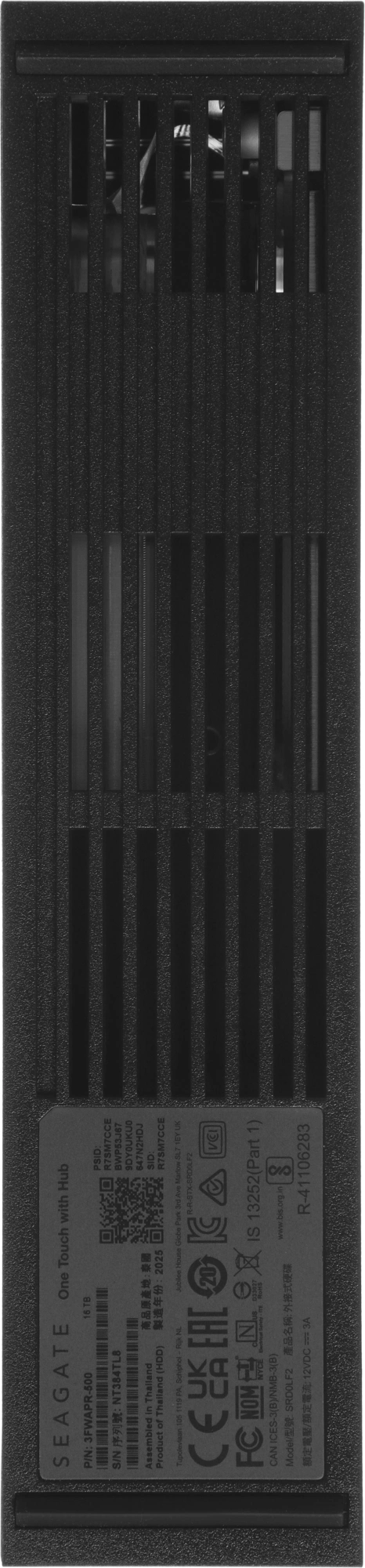 Жесткий диск Seagate USB3.0 16TB STLC16000402 One Touch Hub 3.5" черный — миниатюра 8