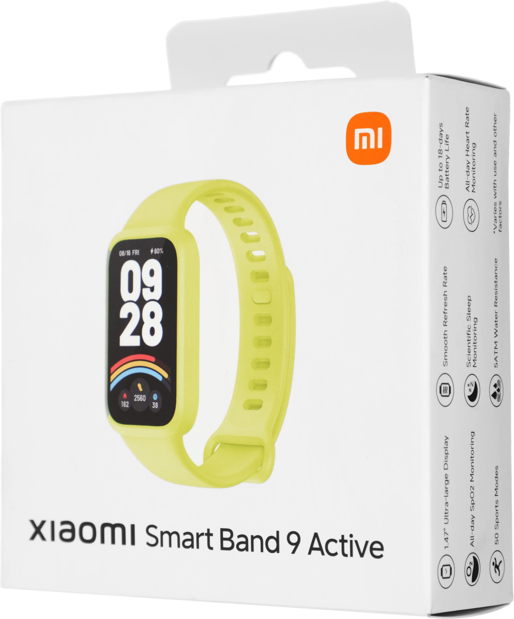Фитнес-трекер Xiaomi Smart Band 9 Active TFT корп.:зеленый рем.:зеленый (BHR08L1GL) — миниатюра 7