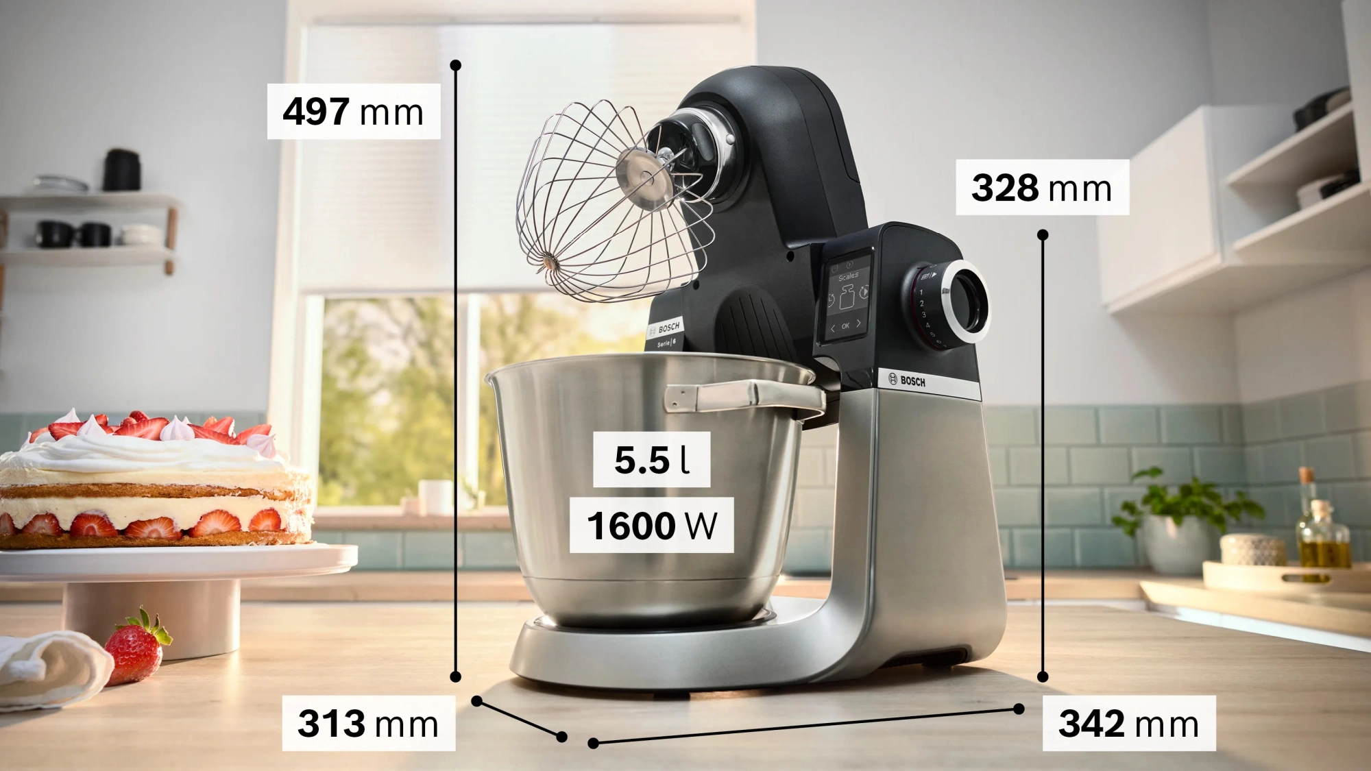 Кухонная машина Bosch MUMS6ZS17 планетар.вращ. 1600Вт черный — миниатюра 2