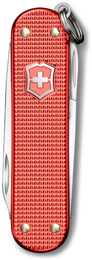Нож перочинный Victorinox Classic SD Alox LE 2025 Stone Red (0.6221.L25) 58мм 5функц. красный подар.коробка — фото 1