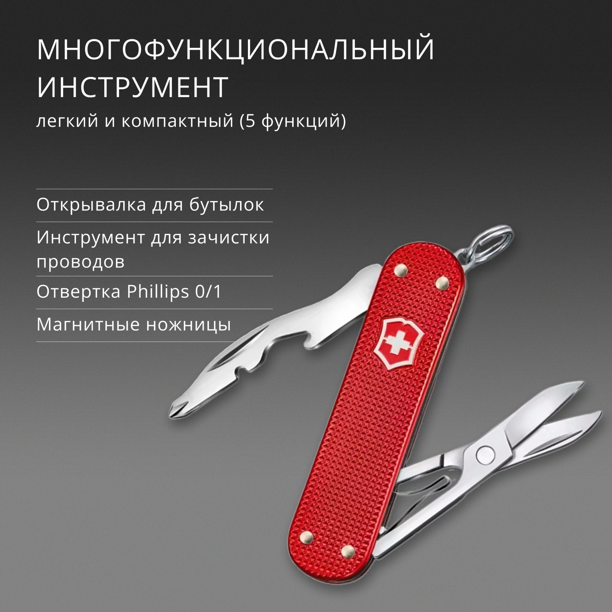 Мультитул Victorinox Companion S Alox (0.6261.20) 5функц. красный карт.коробка — миниатюра 10