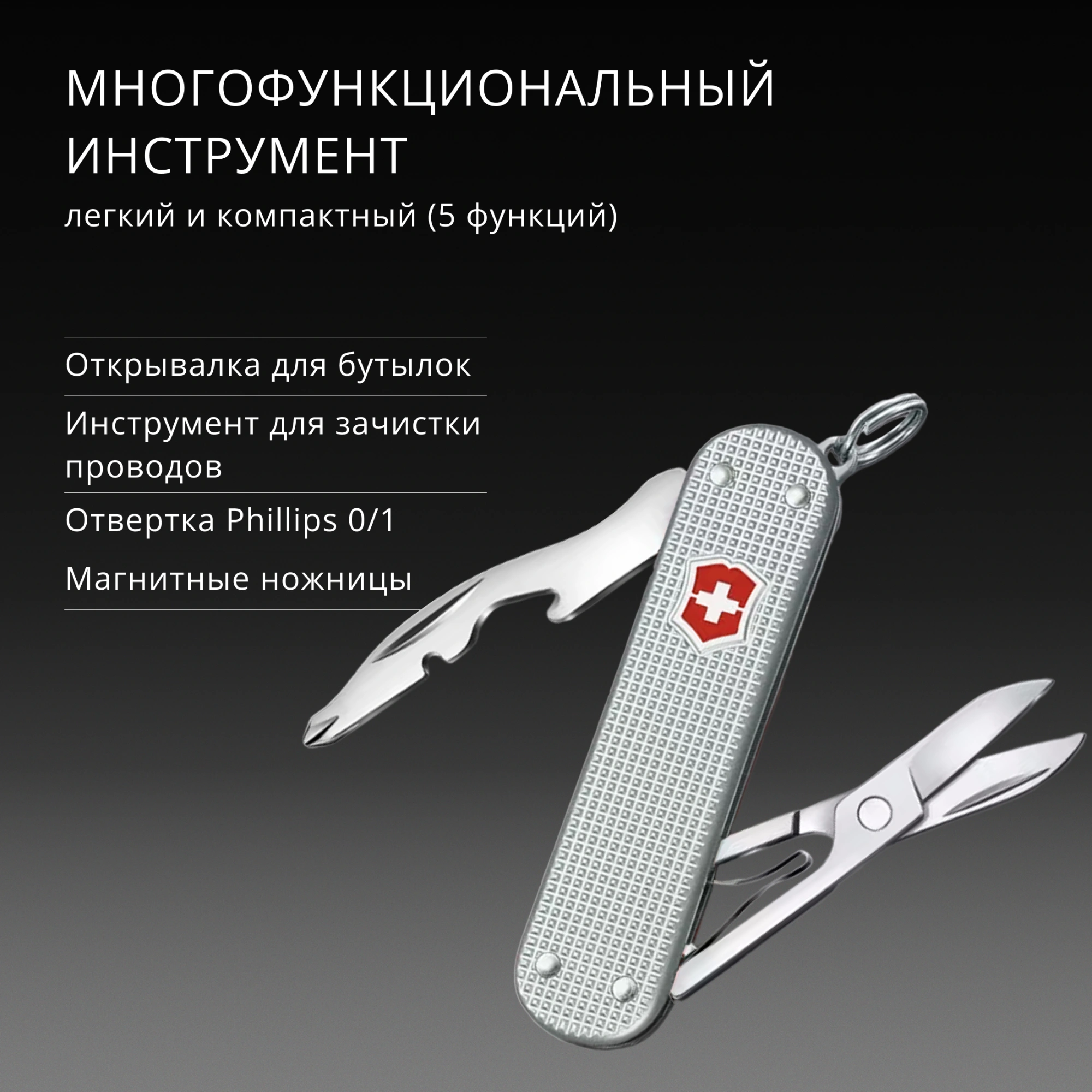 Мультитул Victorinox Companion S Alox (0.6261.26) 5функц. серебристый карт.коробка — миниатюра 10