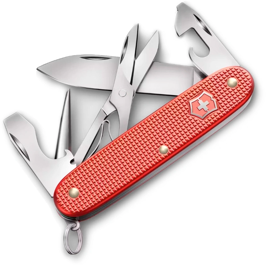 Нож перочинный Victorinox Pioneer X Alox LE 2025 Stone Red (0.8231.L25) 93мм 9функц. красный подар.коробка — миниатюра 3