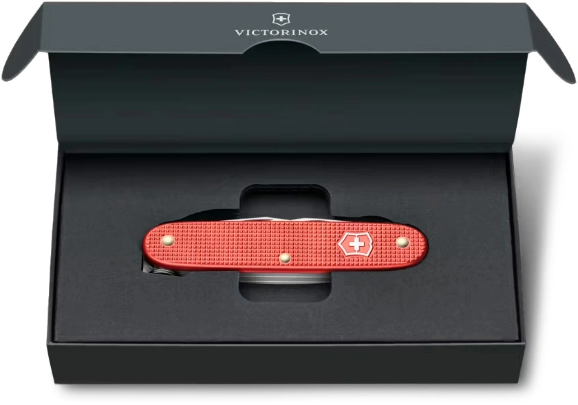 Нож перочинный Victorinox Pioneer X Alox LE 2025 Stone Red (0.8231.L25) 93мм 9функц. красный подар.коробка — фото 1