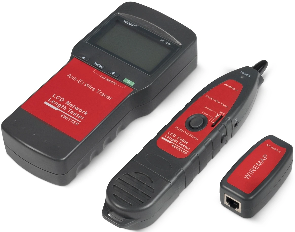Тестер кабельный Cabeus CT-LCD-RJ45-Scan черный/красный — миниатюра 2