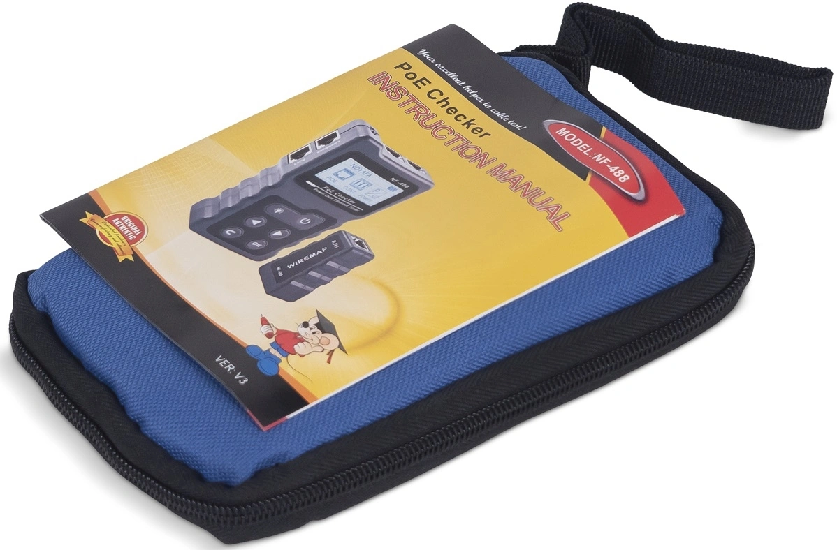 Тестер кабельный Cabeus HT-488-PoE черный — миниатюра 5
