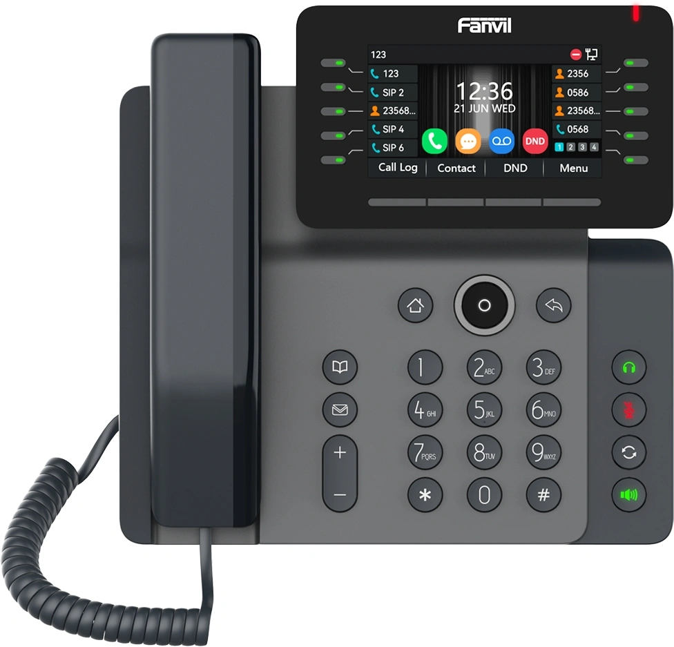 Телефон IP Fanvil V65 черный — миниатюра 2