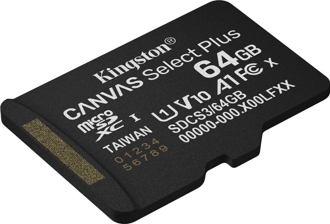 Флеш карта microSDXC 64GB Kingston SDCS3/64GBSP Canvas Select Plus V10 A1 w/o adapter — миниатюра 2