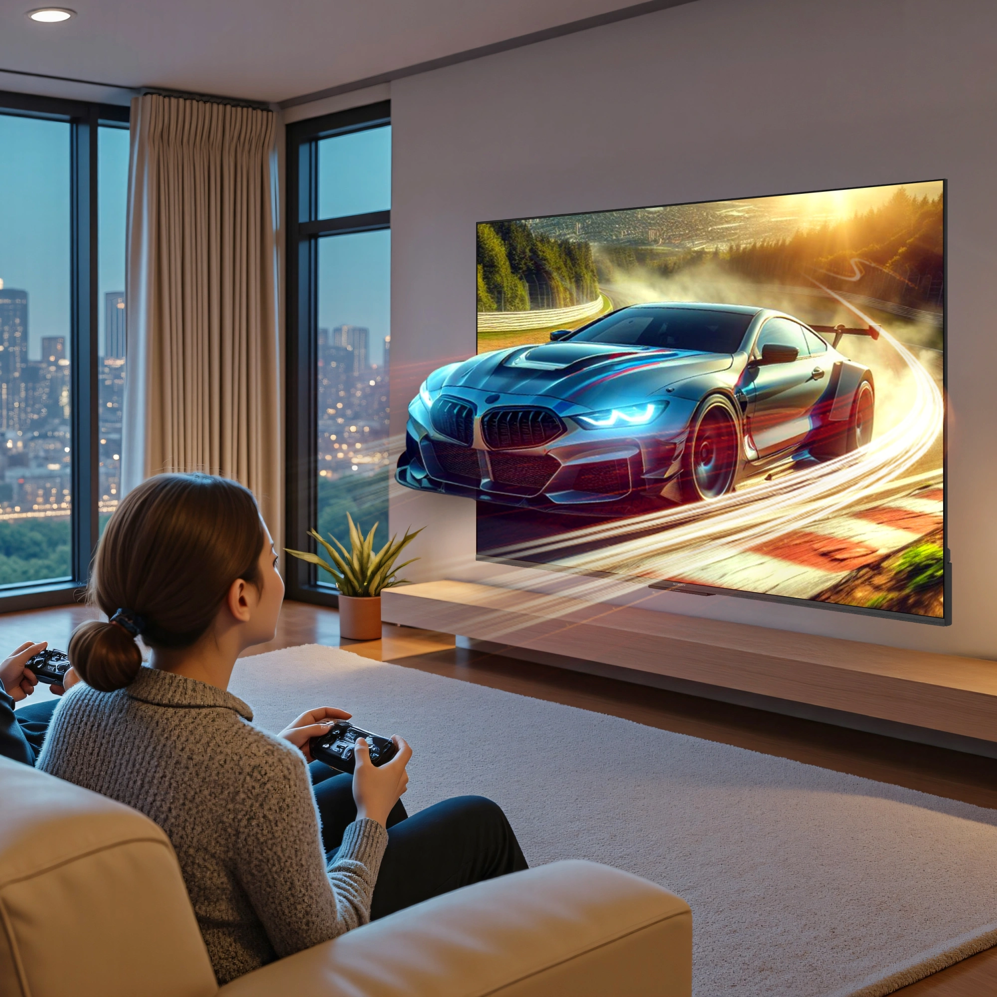 Телевизор QLED Skyworth 43" 43Q66H Eye Care Frameless черный 4K Ultra HD 60Hz MEMC DVB-T DVB-T2 DVB-C DVB-S DVB-S2 USB WiFi Smart TV — миниатюра 11