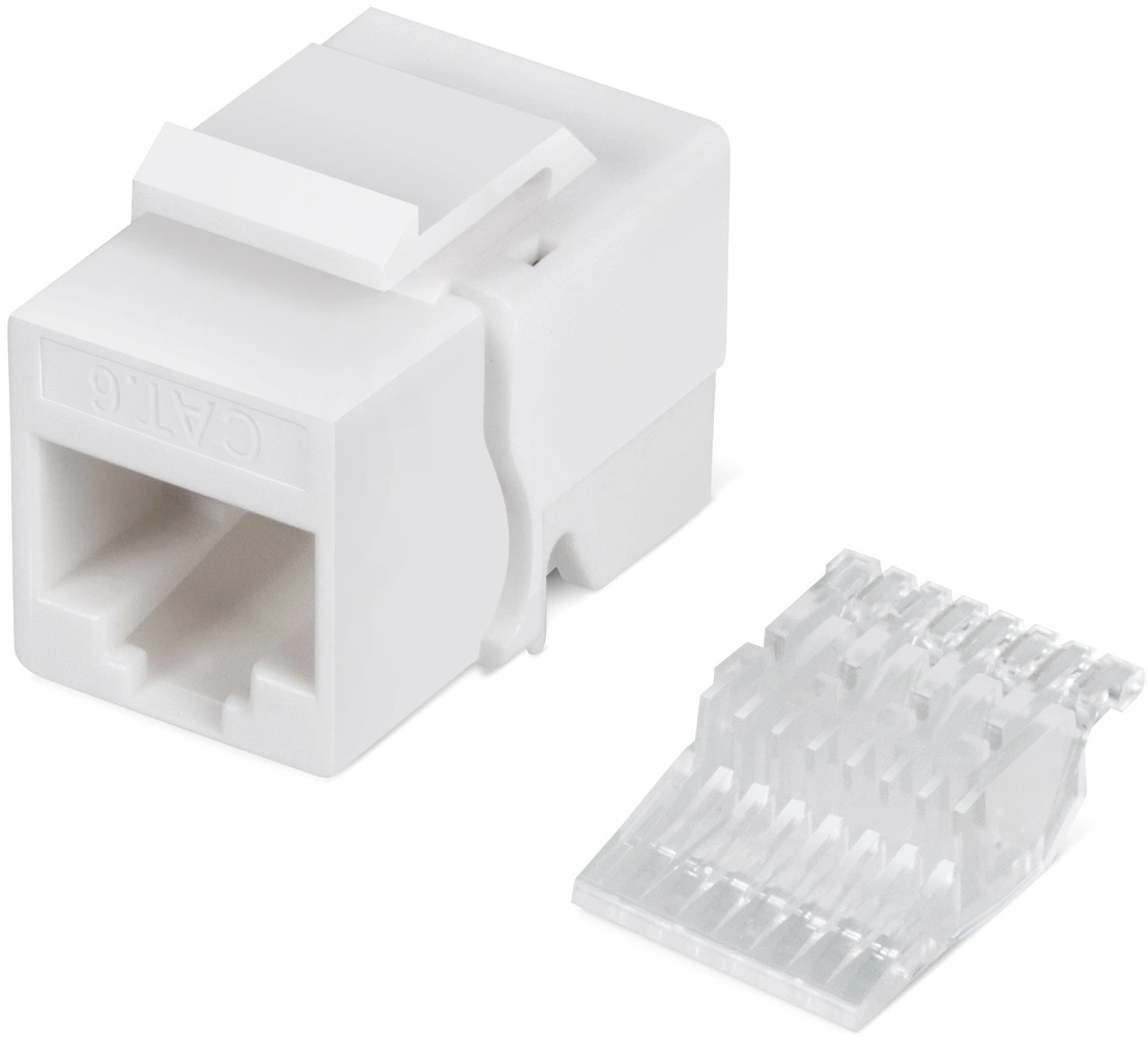 Модуль Cabeus KJ-RJ45-CAT.6-TOOLLESS информ. Keystone RJ45 кат.6 UTP бел. — фото 1
