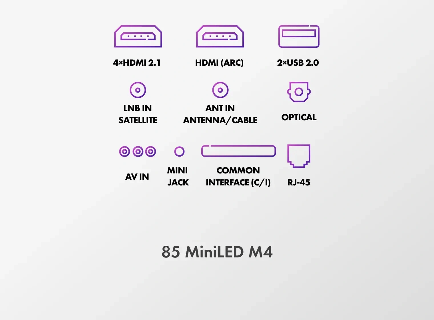 Телевизор LED Haier 85" 85 MiniLED M4 Frameless серебристый 4K Ultra HD 60Hz MEMC DVB-T DVB-T2 DVB-C DVB-S2 USB WiFi Smart TV — миниатюра 16