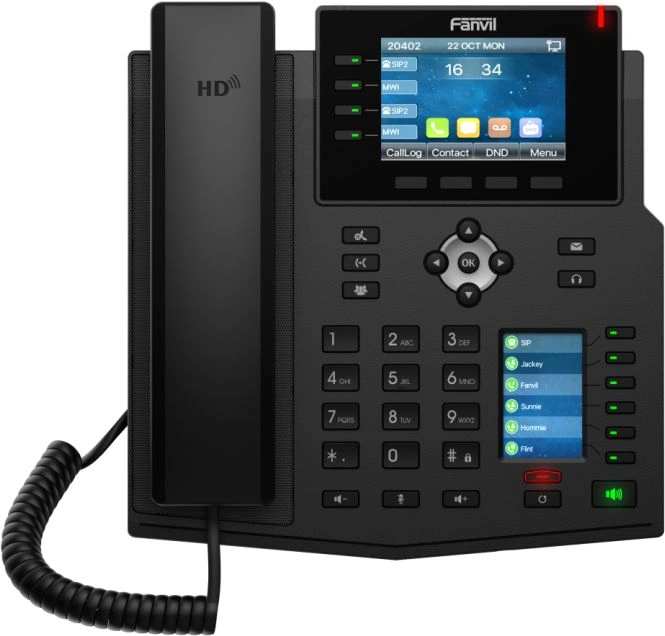 Телефон IP Fanvil X5U V2 черный — фото 1