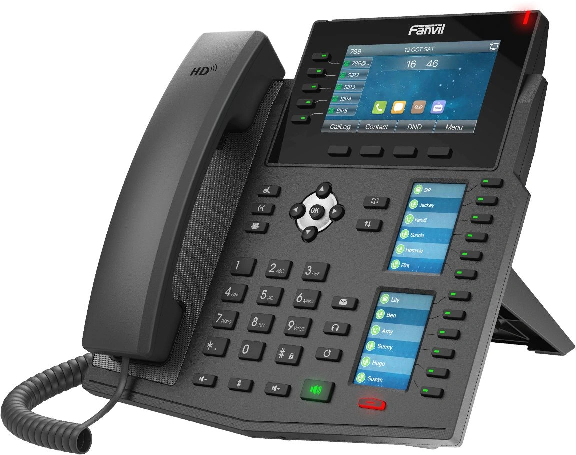 Телефон IP Fanvil X6U V2 черный — миниатюра 2