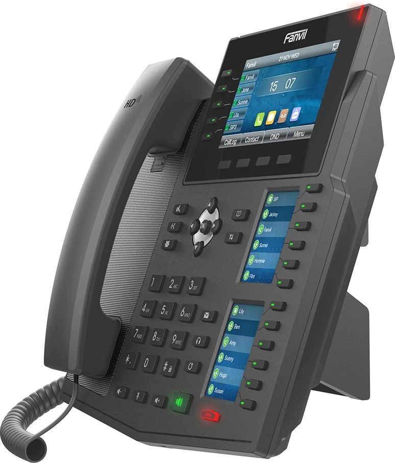 Телефон IP Fanvil X6U V2 черный — миниатюра 3