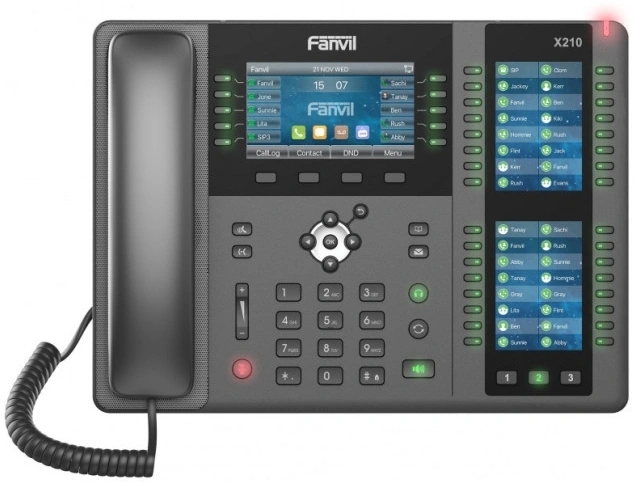 Телефон IP Fanvil X210 V2 черный — фото 1