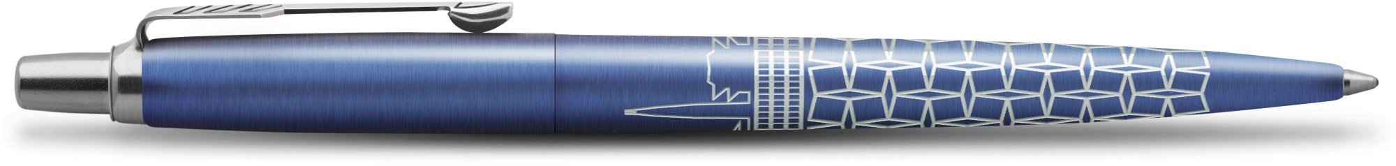 Ручка шариков. Parker Jotter Global Icons SE Seul K179 (2221600) синий мет. M син. черн. подар.кор. — миниатюра 3