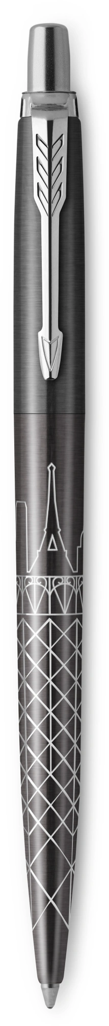 Ручка шариков. Parker Jotter Global Icons SE Paris K179 (2221601) серый мет. M подар.кор. — миниатюра 2