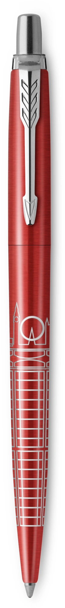 Ручка шариков. Parker Jotter Global Icons SE London K179 (2221603) красный мет. M син. черн. подар.кор. — миниатюра 2