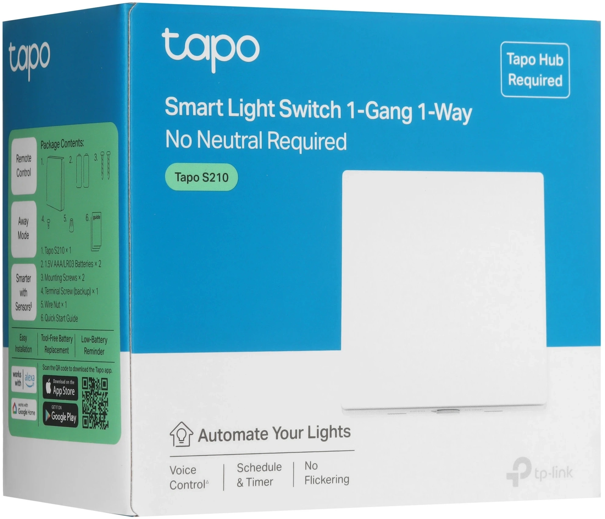 Умный выключатель TP-Link Tapo S210 1-нокл. белый — миниатюра 8