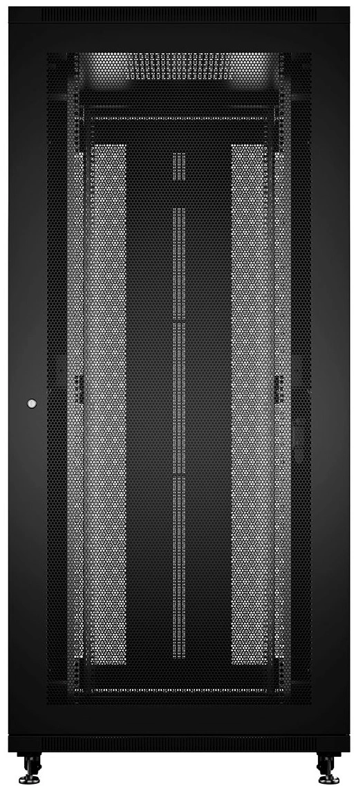 Шкаф серверный Cabeus (ND-05C-47U80/100-BK) напольный 47U 800x1000мм пер.дв.перфор. задн.дв.перфор. 800кг черный 900мм 136кг 220град. 2277мм IP20 сталь — миниатюра 3