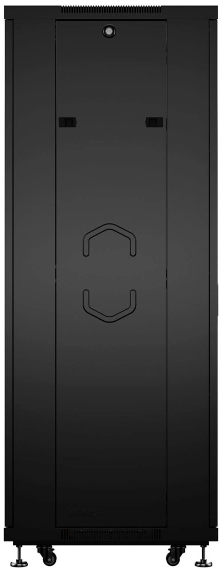 Шкаф серверный Cabeus (SH-05C-42U60/100-BK) напольный 42U 600x1000мм пер.дв.стекл металл 800кг черный 900мм 111.4кг 220град. 2055мм IP20 сталь — миниатюра 4