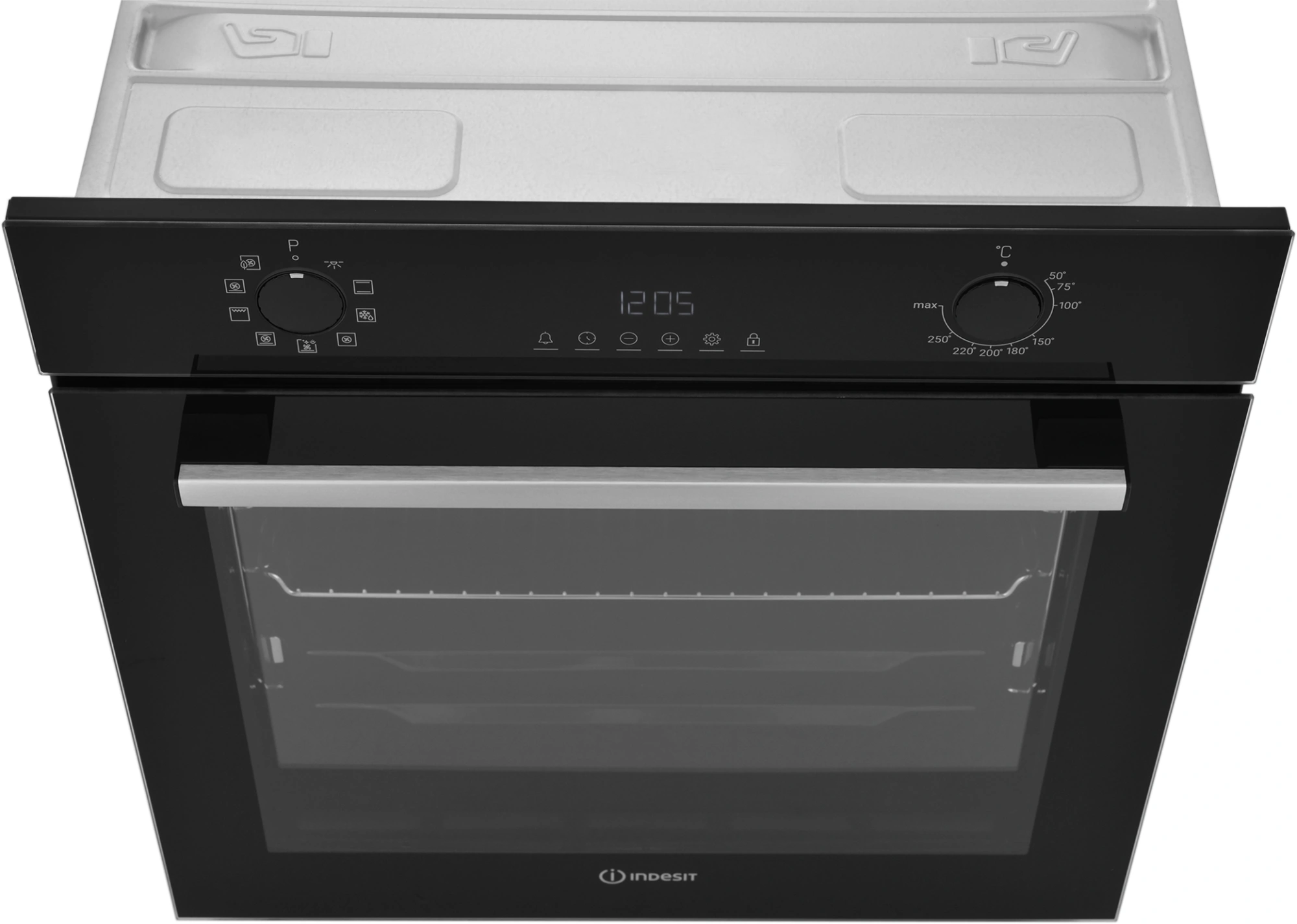 Духовой шкаф Электрический Indesit IFE 4841 J BL черный — миниатюра 3