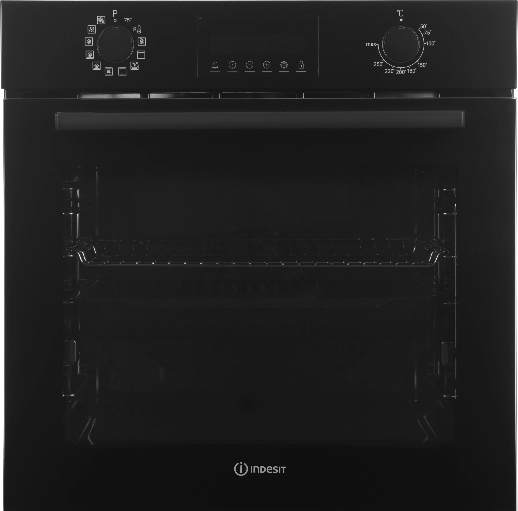 Духовой шкаф Электрический Indesit IBFTE 3841 J BL черный — миниатюра 2
